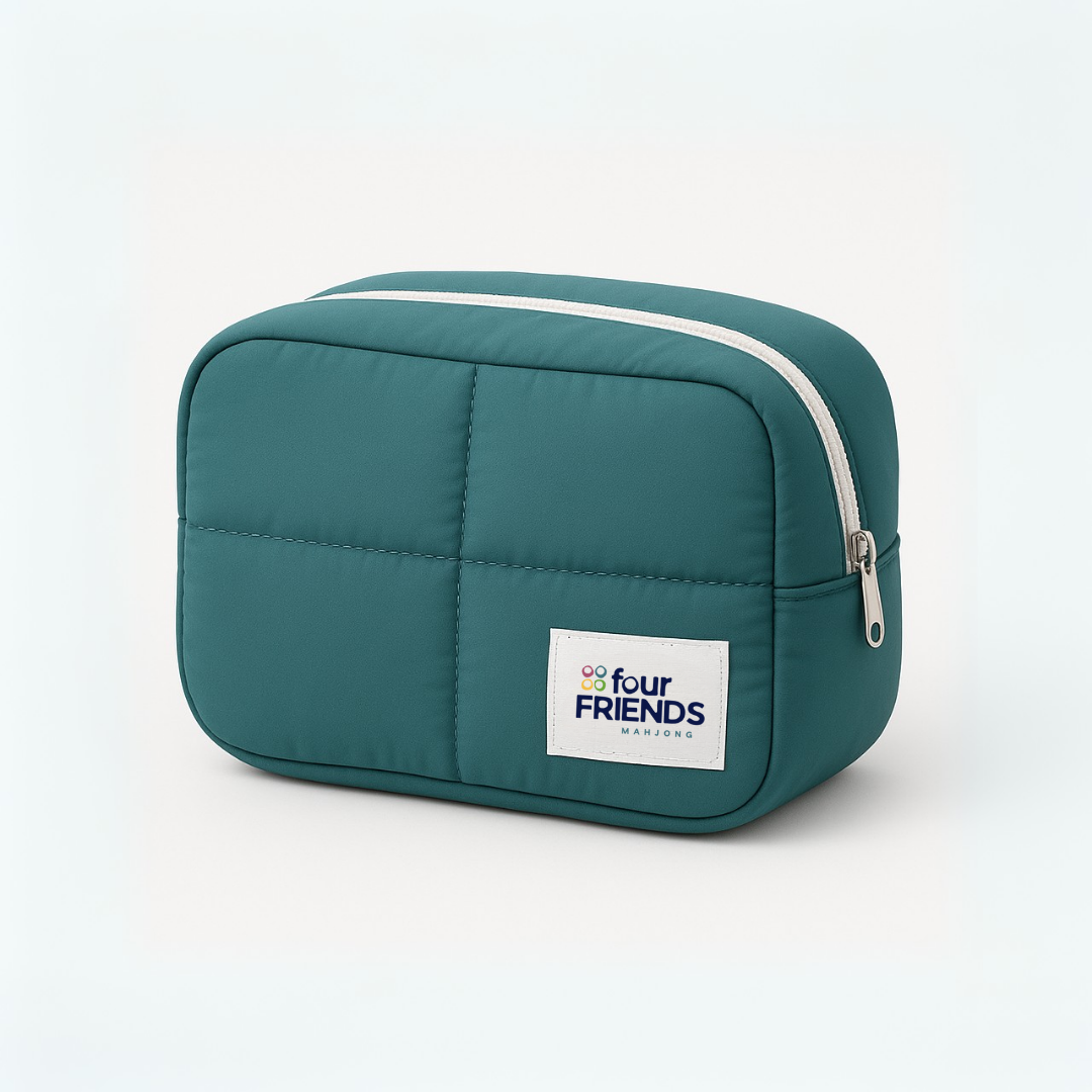 Free Spirit Teal Mahjong Tile Set