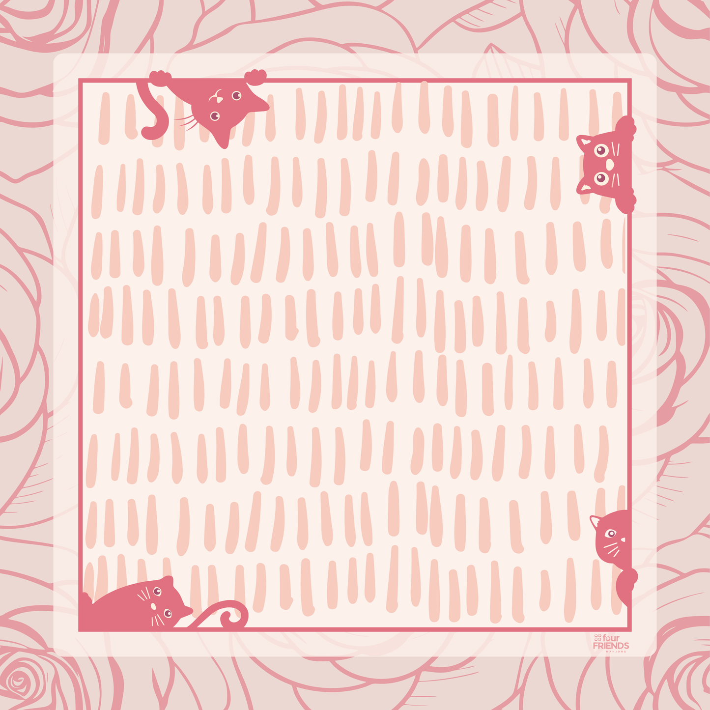 Cat Scratch Mahjong Mat