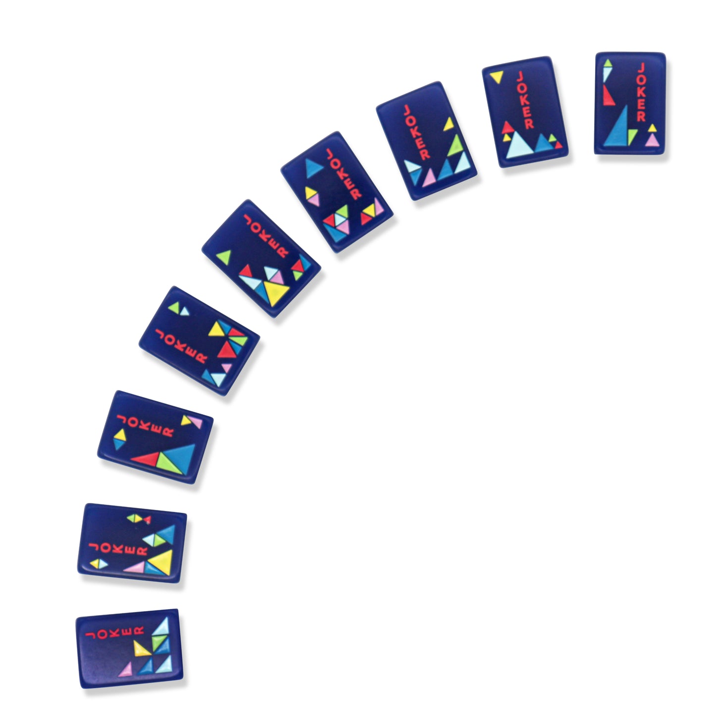 Navy Architectural Mahjong Tile Set