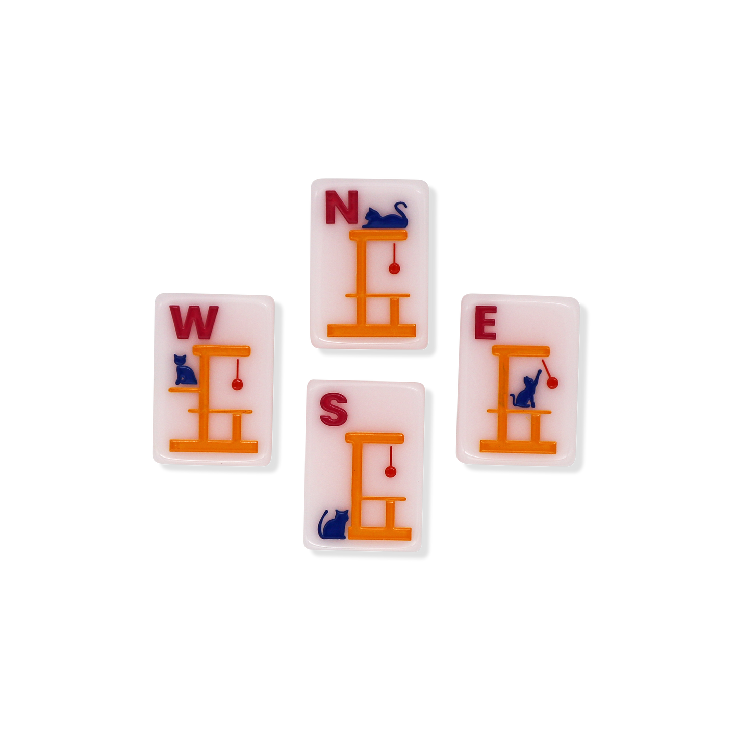 Cat Lady Rose Mahjong Tile Set