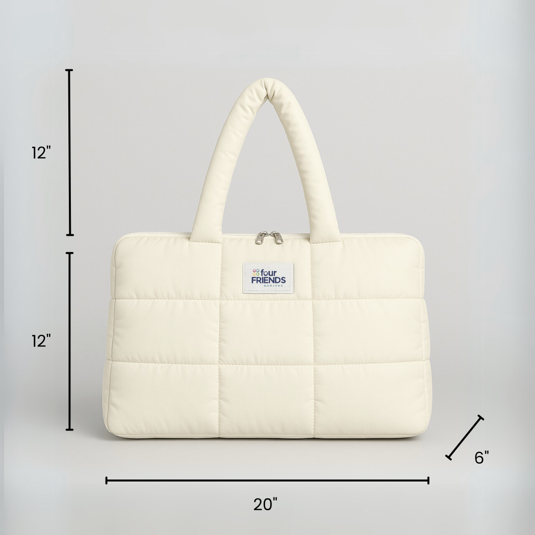 Puffer Tote for Mahjong Racks and More