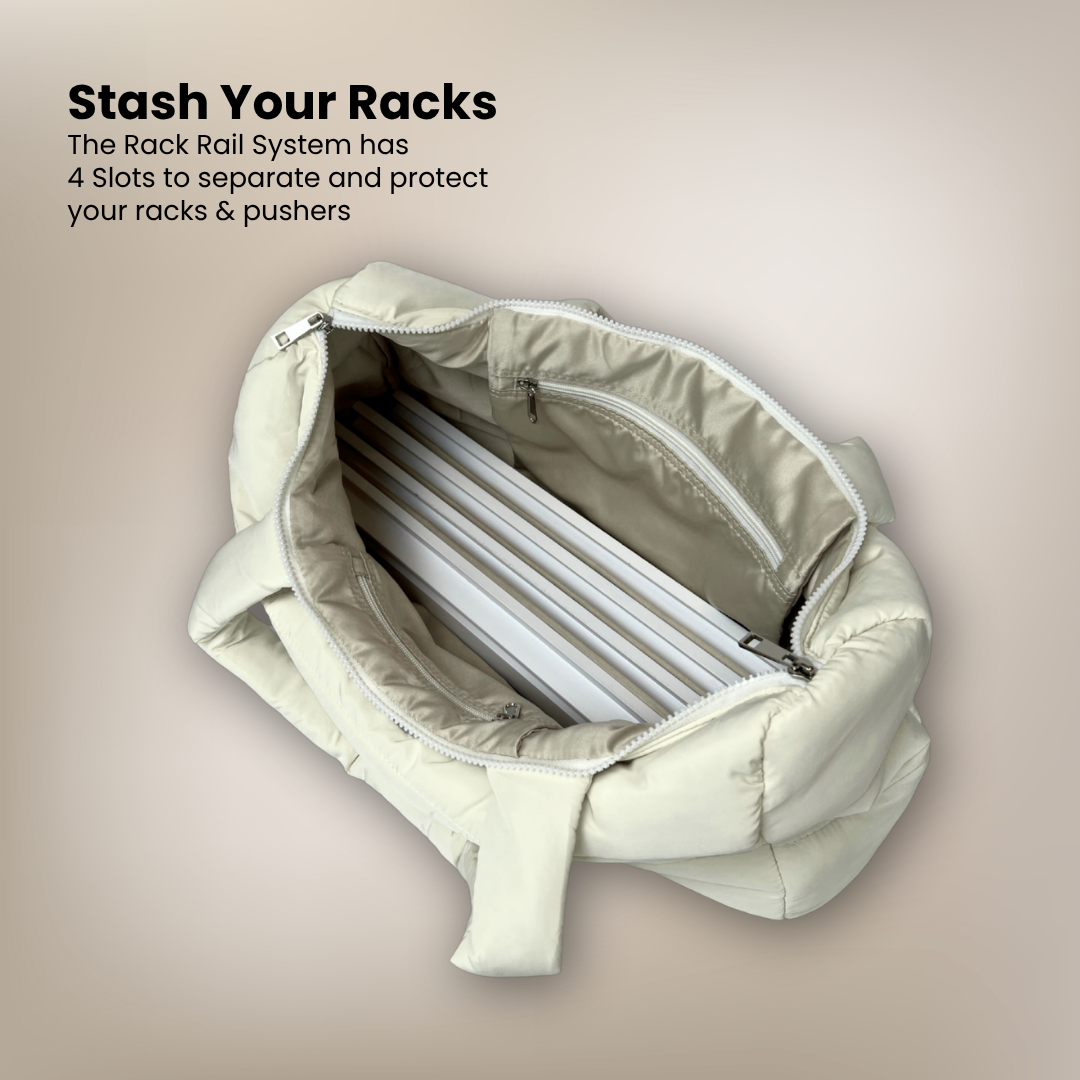 Wooden Rack and Pusher 19" Long - Set of 4
