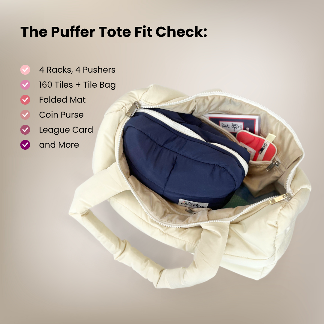 Puffer Tote for Mahjong Racks and More