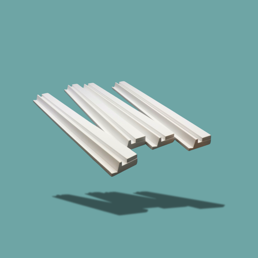 Wooden Rack and Pusher 19" Long - Set of 4