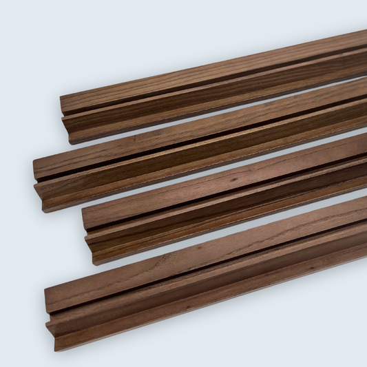 Walnut Racks and Pushers - 19" Long