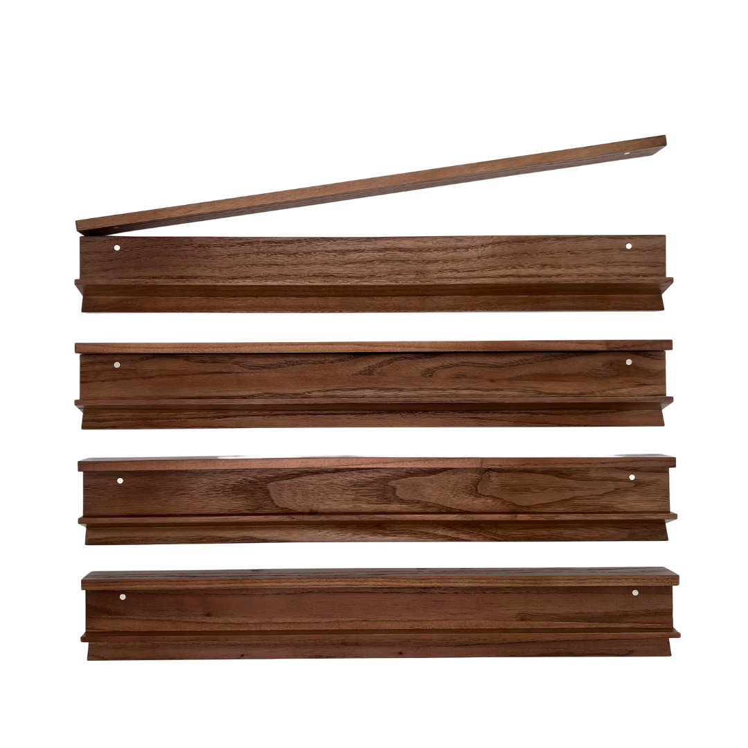 Walnut Racks and Pushers - 19" Long