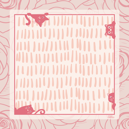 Cat Scratch Mahjong Mat