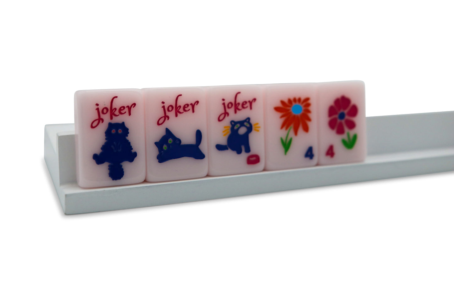 Cat Lady Rose Mahjong Tile Set
