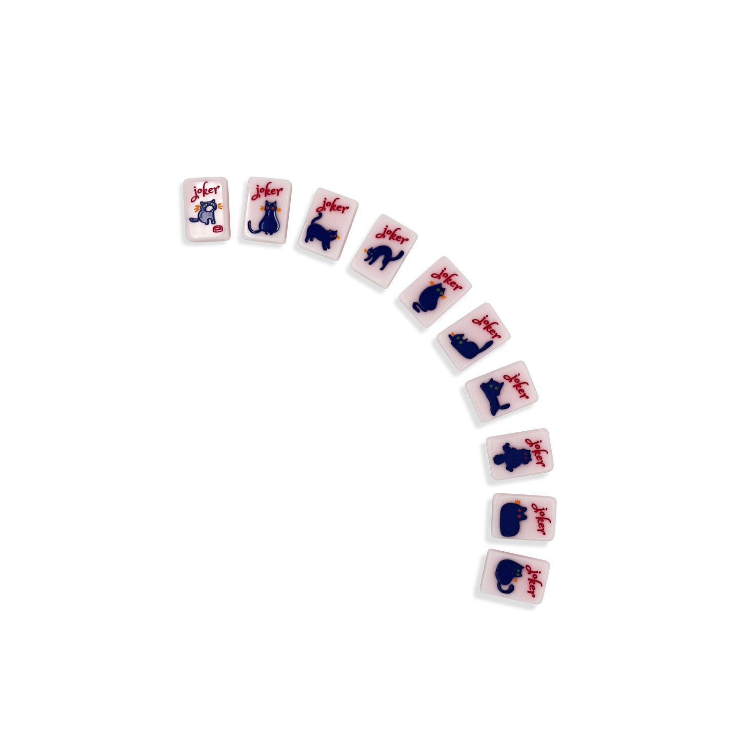 Cat Lady Rose Mahjong Tile Set