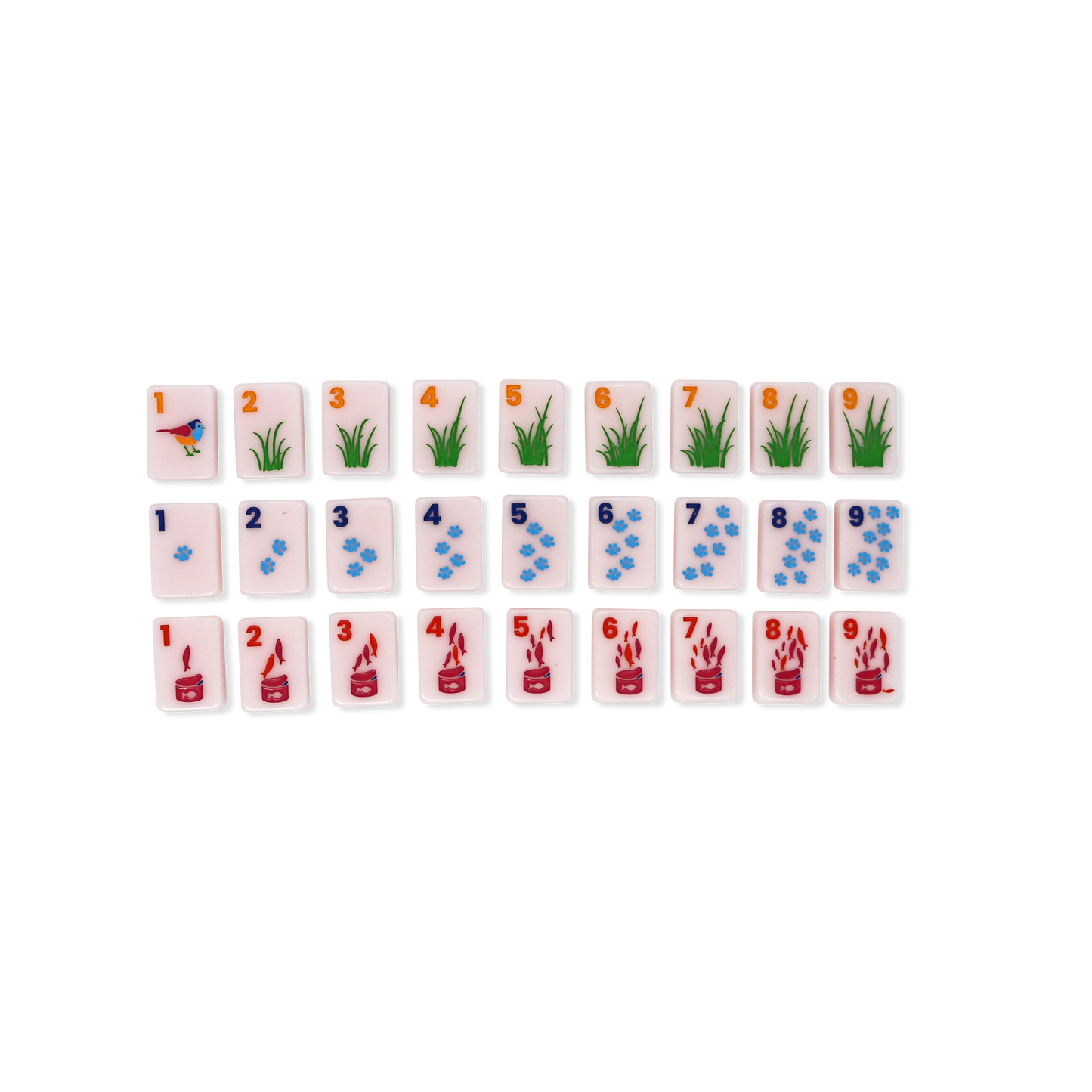 Cat Lady Rose Mahjong Tile Set