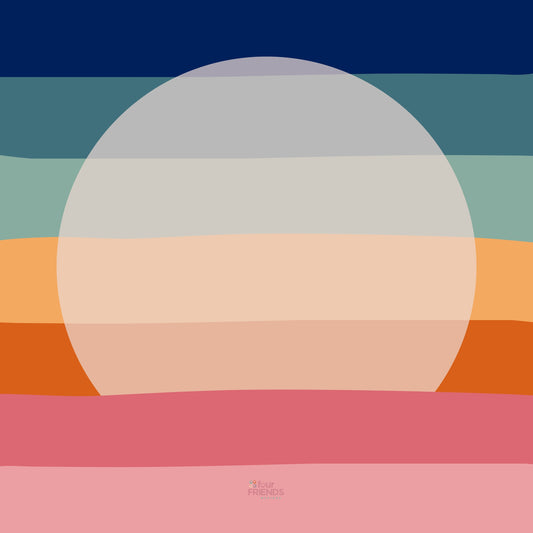 Sunset Mahjong Mat