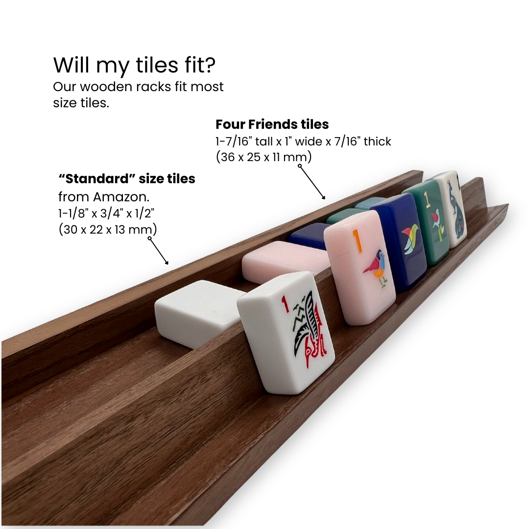 Walnut Racks and Pushers - 19" Long